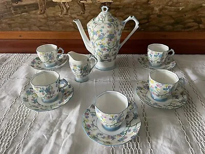 Buy Plant Tuscan China Tea Set - Vintage Art Deco Antique Made In England • 40£