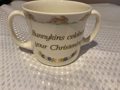 Buy Royal Doulton - Bunnykins Two Handled Christening/Loving Cup 1988 Fine China • 9.99£