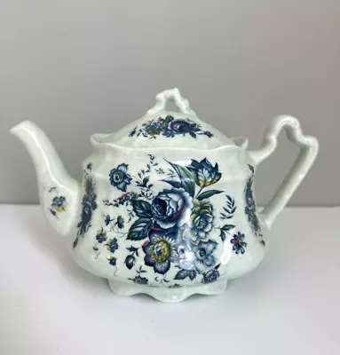Buy Vintage Arthur Wood Kew Ceramic Teapot Coffee Pot Blue Flowers Floral Pattern • 45.53£