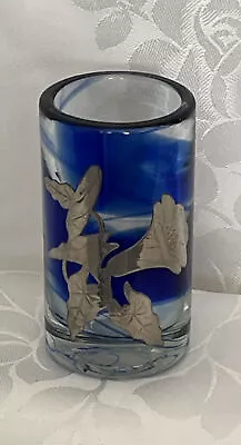 Buy Studio Glass Vase Signed NOVARO. • 79.99£