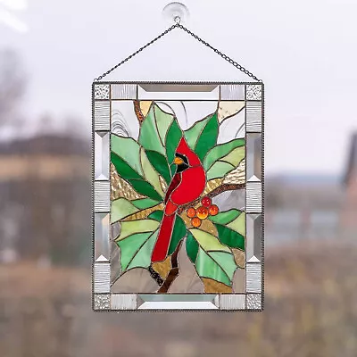 Buy Hummingbird Stained Glass Window Hangings Bird Suncatcher Panel Windows Decorate • 10.80£