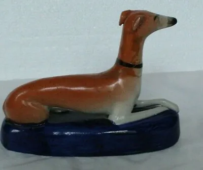 Buy ENGLISH STAFFORDSHIRE FIGURE PENHOLDER Greyhound Dog MID TO LATE 19TH CENTURY  • 55£