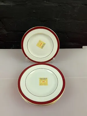 Buy 6 X Duchess / Royal Grafton Warwick Red Tea / Side Plates 16.5 Cm Wide Set • 21.99£