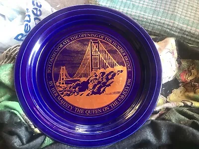 Buy Hornsea Ware Opening Of The Humber Bridge By QE11 1981 Commemorative Plate • 2.99£