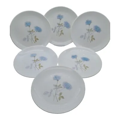 Buy Wedgwood Ice Rose R4306 Pattern 8.25 Inch Salad Plates X6 Light Scratches • 15.99£