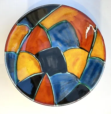 Buy Poole Pottery Mosaic Design Shallow Bowl 10” Diameter • 24.99£