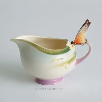 Buy Franz Porcelain Butterfly Cream Jar XP1947 • 59.99£