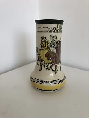 Buy Rare Royal Doulton Seriesware Vase - Canterbury Pilgrims 1902 - Excellent !! • 29.99£