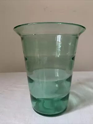 Buy Antique Art Deco Vase By John Walsh With Optic Ribbing In Sea Green 1930s • 55£