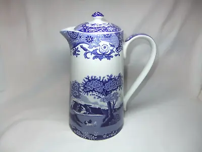 Buy Spode Hot Water Coffee Pot Italian Blue & White Ceramic • 34.99£