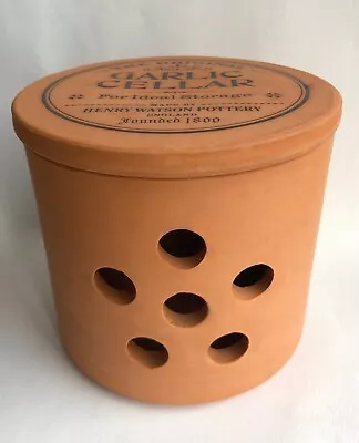Buy ❤️Vintage Henry Watson Suffolk Pottery The Original Garlic Cellar Jar Terracotta • 12.99£