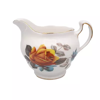 Buy Vintage Royal Vale Bone China Cream Milk Jug Floral Rose Design Ridgway • 5£