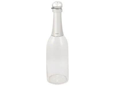 Buy Antique Edwardian Glass And Sterling Silver Mounted Champagne Bottle Decanter • 1,795£
