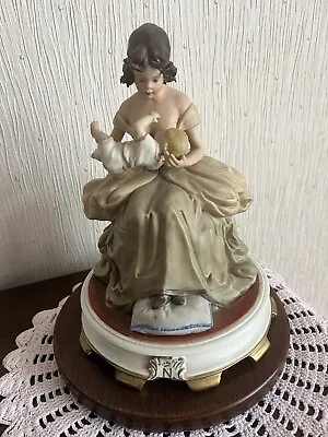 Buy Large Capodimonte Figurine Beautifully Modelled - Mother Breast Feeding Her Baby • 75£