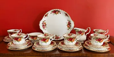 Buy Vintage Royal Albert Old Country Roses Fine Bone China Tea Set - 21 Pieces • 99.99£