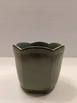 Buy VTG Frankoma #37 Green Vase/ Candy Dish • 11.34£
