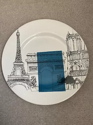 Buy Poole Pottery Andrew Tanner - Cities In Sketch-Paris Large Plate - Pre Owned • 2.99£