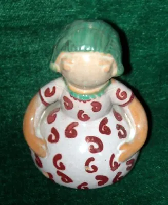 Buy SOVIET Glazed Ceramic Pottery Peasant Girl - U.S.S.R. Vtg. Earthenware Beauty! • 8.76£
