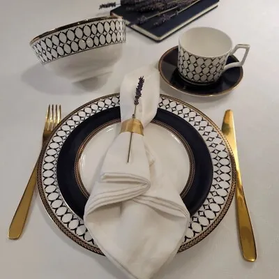 Buy Bone China Porcelain Dinnerware Set, Elegant Dinner Set, Service For 4. • 178.37£