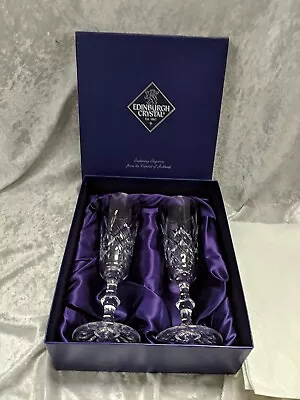 Buy Edinburgh Crystal Glasses X2 • 9.99£