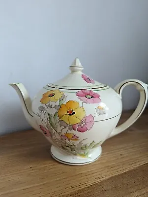Buy Vintage 1930's Crown Ducal Teapot In An Art Deco Shirley Design No. 5286 • 14.99£