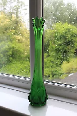 Buy Green Vintage Swung/Pulled Vase 16  • 35£