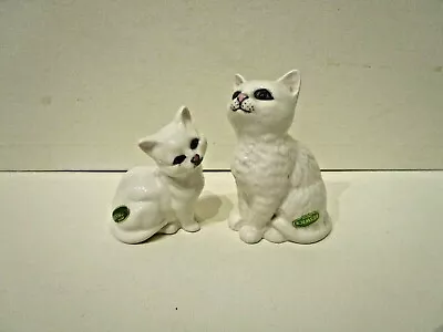 Buy Beswick - 2 White Cat / Kitten Figures - Hand Painted • 12£