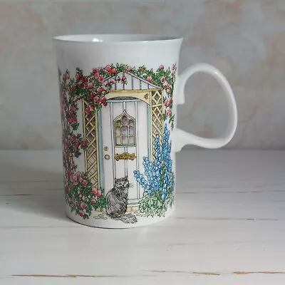 Buy Dunoon Doorways Mug Cup Sue Scullard Fine Bone China Cat Flowers Farmhouse • 12.99£