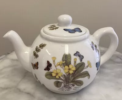 Buy Vintage Teapot James Dean Pottery With Premula Vulgaris Flower And Butterflies • 15.56£