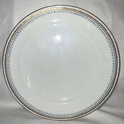 Buy 5 Crescent China George Jones And Sons  8.5” Plates . HTF, Gold, Turquoise/teal • 93.70£