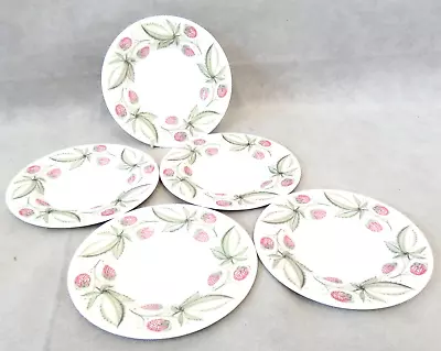 Buy 5 X Vintage Susie Cooper Wild Strawberry Pattern Side Plates 6.5  (Mar) • 9.99£