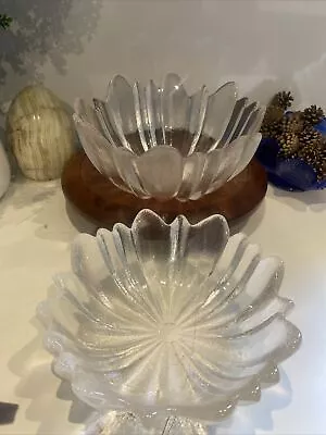 Buy 2 X Dartington Crystal Glass Frank Thrower  1960s Bowls • 5£
