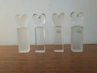Buy Holmegaard Glass Candle Holders Heart Anja Kjaer X4 Candlesticks Danish • 50£
