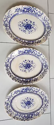 Buy 3 Antique KEELING &Co, Losol Ware Serving Plates, Pattern 104604, Collectable. • 17.50£