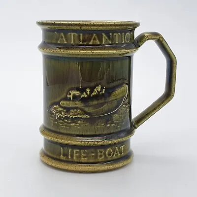 Buy RNLI  Atlantic Lifeboat Mug Holkham Pottery Commemorative Decorative Cup  11cm • 11.95£