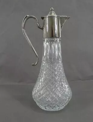 Buy Vintage Glass Claret Decanter With Silver Plate Lid & Handle - Thames Hospice • 15£
