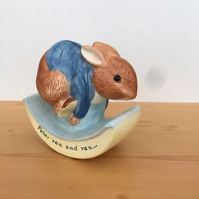 Buy Vintage Peter Rabbit Enesco Rocking Money Box 2002 Beatrix Potter Ceramic • 8£