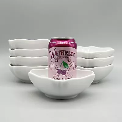 Buy 1-8 NEW Apilco #6 SQUARE RUFFLE Cereal Salad Soup 5  BOWL Sevres WHITE PORCELAIN • 25.53£