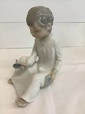 Buy Nao Lladro Boy With Candle & Book Figure 16cm – Good Condition • 10.95£