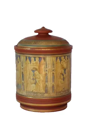 Buy Decorative Prattware Neoclassical Lidded Terracotta Tobacco Jar Collectable L@@K • 45£