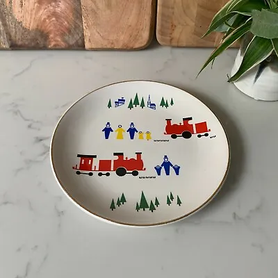 Buy Vintage Lord Nelson Pottery England Pottery Train / Christmas Plate Decorative • 17£