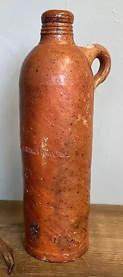 Buy Antique Stoneware Pottery Flagon Storage Jug Marked Niede Selters Nassau German • 14.99£