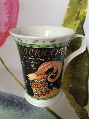 Buy Dunoon Capricorn Astrology Mug By Ruth Beck - Gilded Zodiac 11cm High - Perfect • 12.95£