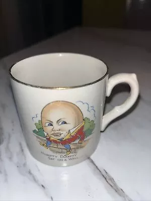 Buy Vintage Child’s Mug Nursery Rhyme Humpty Dumpty Made In England By Nelson Ware • 1£