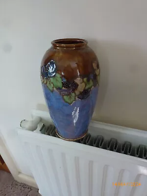 Buy Vintage Royal Doulton Vase 9.5 Inches Tall - Damaged • 0.99£