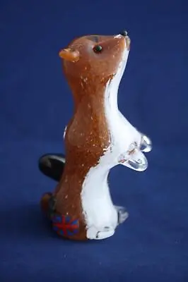 Buy Langham Glass Hand-made Crystal Small Stoat Standing - Brand New / Boxed • 58.50£