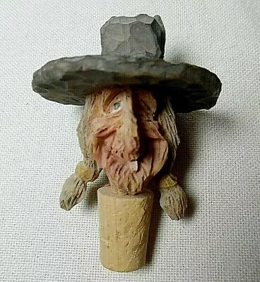Buy 1984 Artist Signed Pottery One Eyed One Toothed Old Indian Scout Bottle Stopper • 17.07£