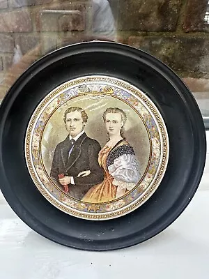 Buy Victorian Prattware Pot Lid Commemorating Prince Albert 1863 • 80£