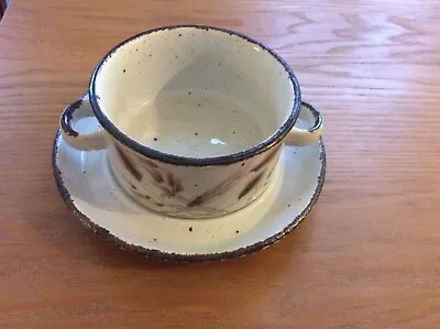 Buy Vintage Midwinter Stonehenge Wildoats Soup Bowl And Saucer • 12.50£