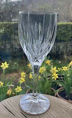 Buy 6 Redhouse Stuart Crystal Wine Glasses Goblets 21cm High ASHBURY Pattern Unused • 16£